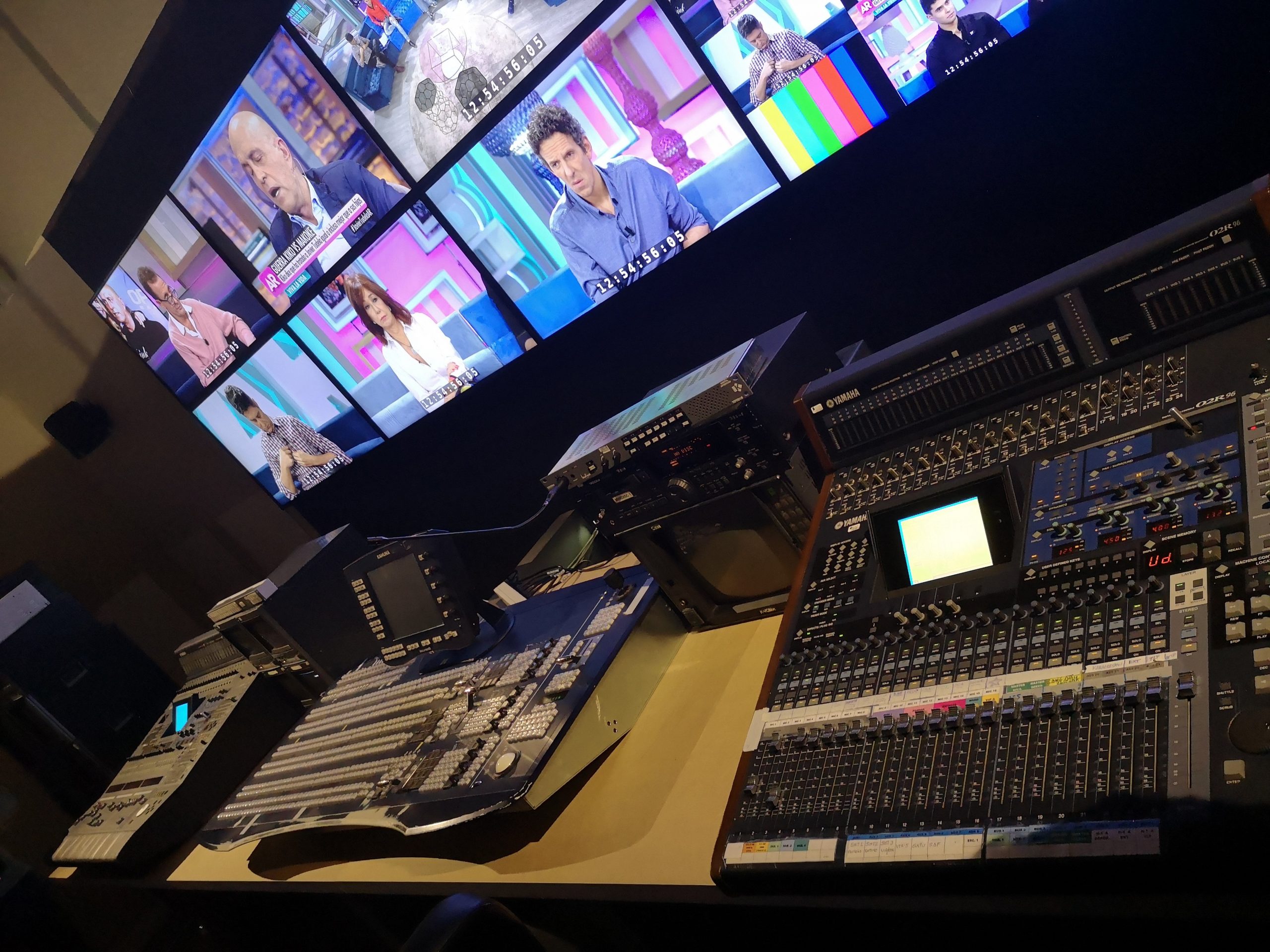 Sala de control Telecinco Live