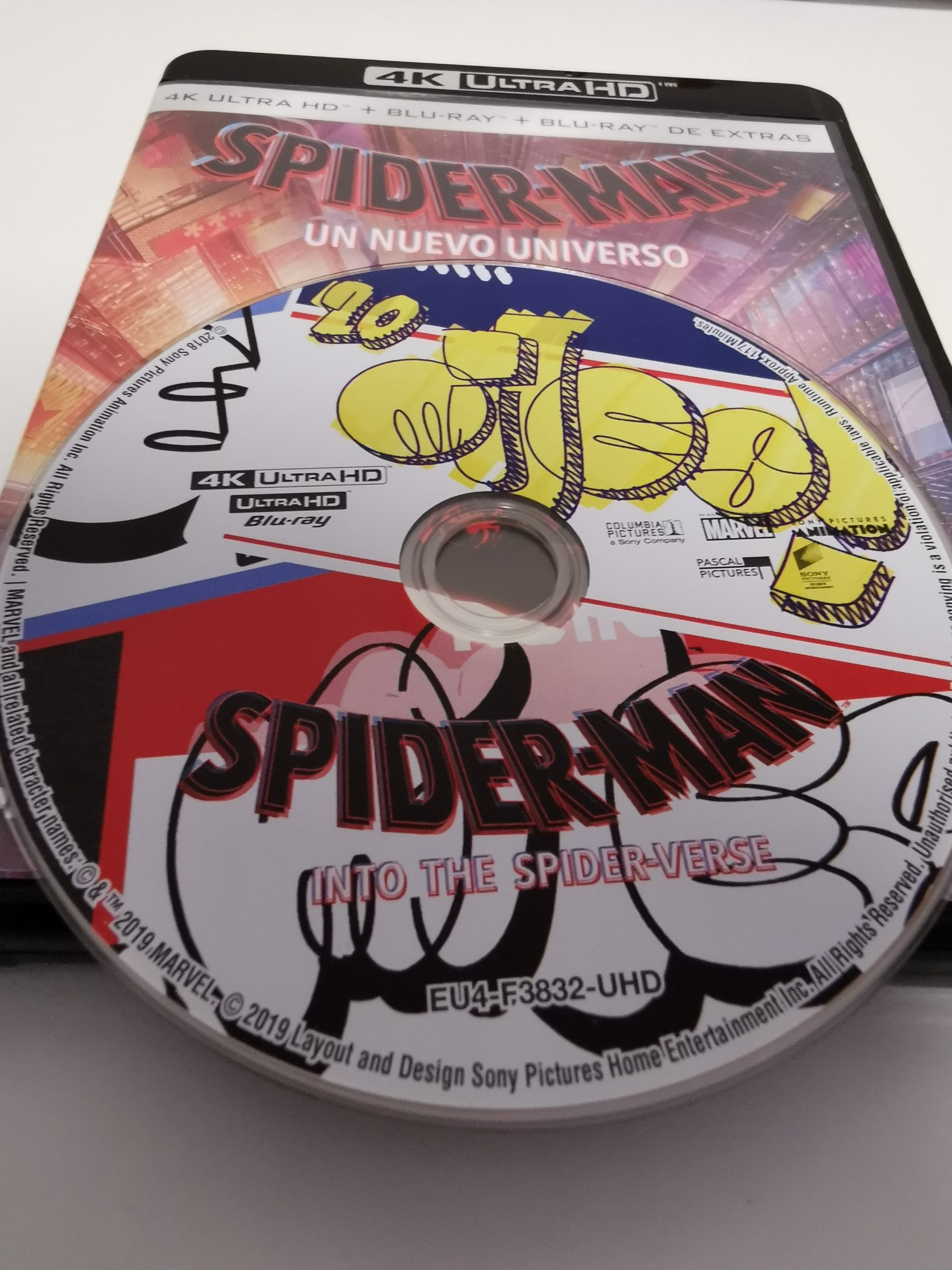 Spider-Man Un nuevo universo disco 4K
